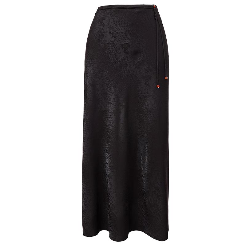 VEROMODA Women's High-Waist A-Line Jacquard Midi Skirt