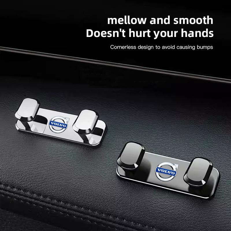Car Interior accessories Zinc Alloy Storage Hooks For Volvo Rdesign Polestar AWD V50 S60 XC60 S40 XC40 XC90 V60 S80 S90 V90 V70