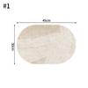 Faux Leather Placemats Oval Shape Cup Tableware Placemat Dining Table Coaster Non-slip Cup Pad Home Decor Dishes Mats