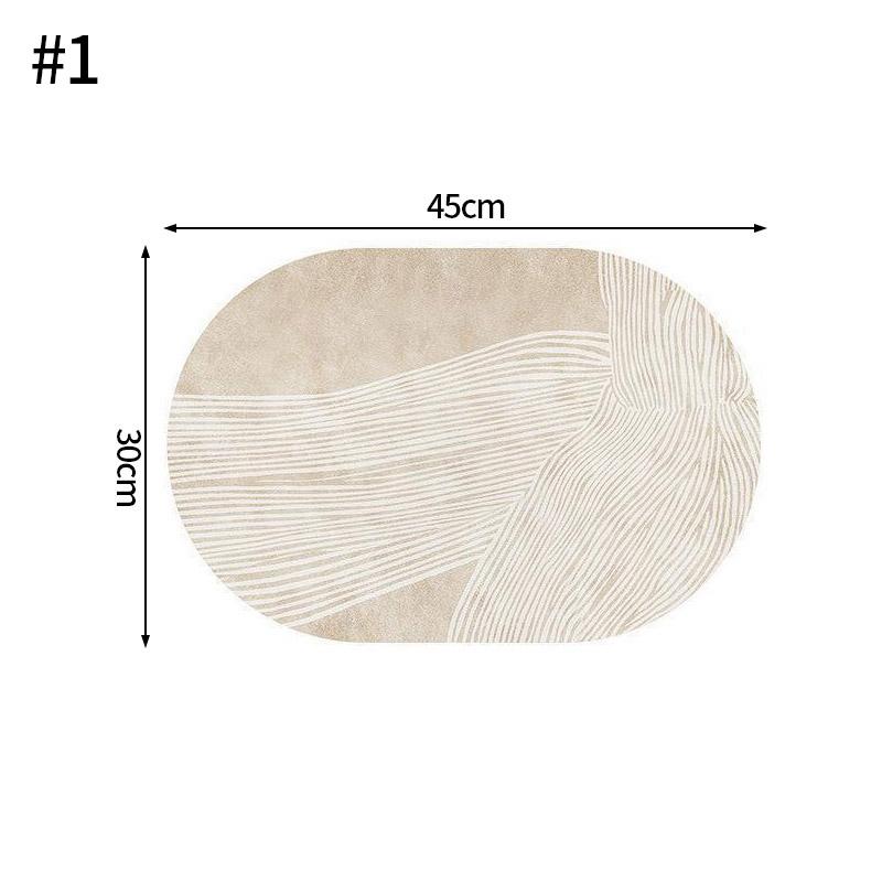 Faux Leather Placemats Oval Shape Cup Tableware Placemat Dining Table Coaster Non-slip Cup Pad Home Decor Dishes Mats