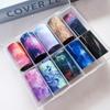 Marble Print Transfer Stickers Aurora Snake Nail Art Stickers Hot Nail Decals  Nail Decorations