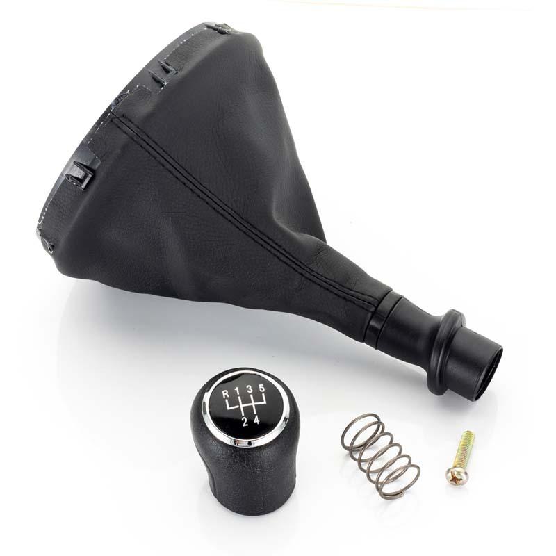 Full Kit Leather Gear Shift Knob Boot Cover for Volkswagen VW Transporter T5 T5.1 T6 MKV 03-2011 5/6 Speed Gaiter Knobs