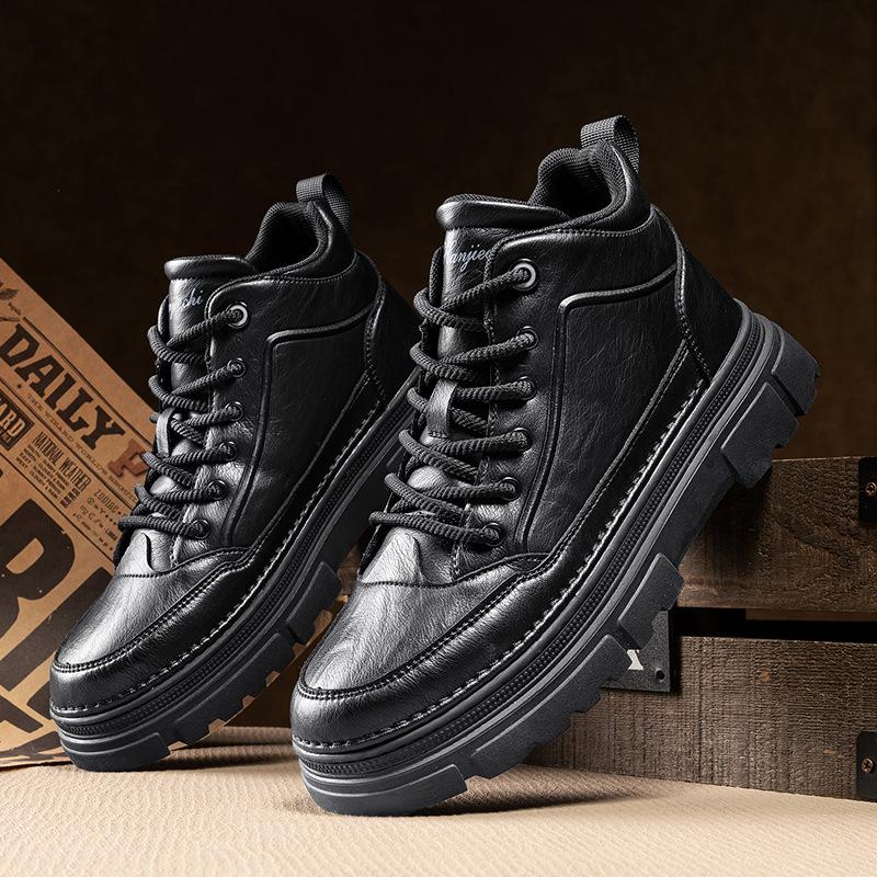 Autumn and winter new mid-top boots thick-soled Martin boots outdoor comfortable and casual