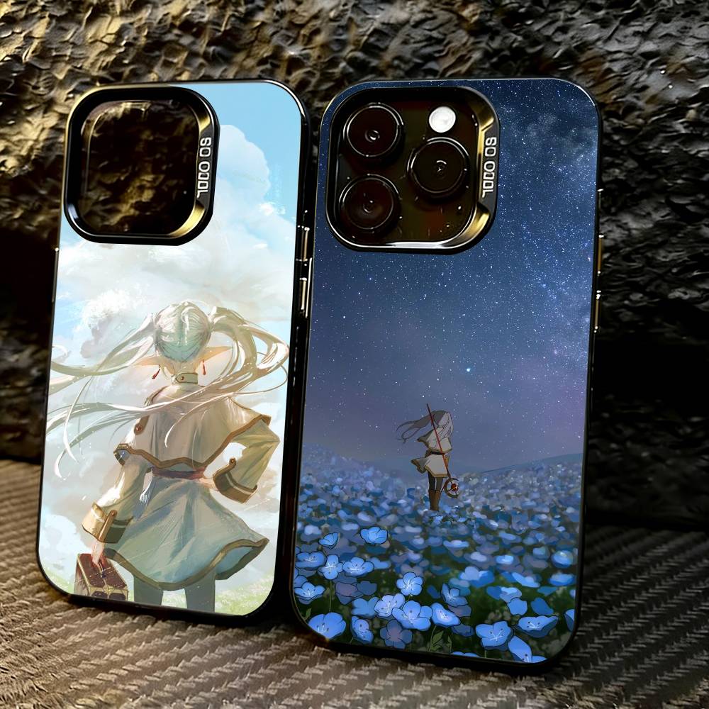 Sousou no Frieren Frieren Back View Phone Case For iPhone 17,16,15,14,13,12,11 Plus,Pro Max,XS,Colorful Silver Black Cover