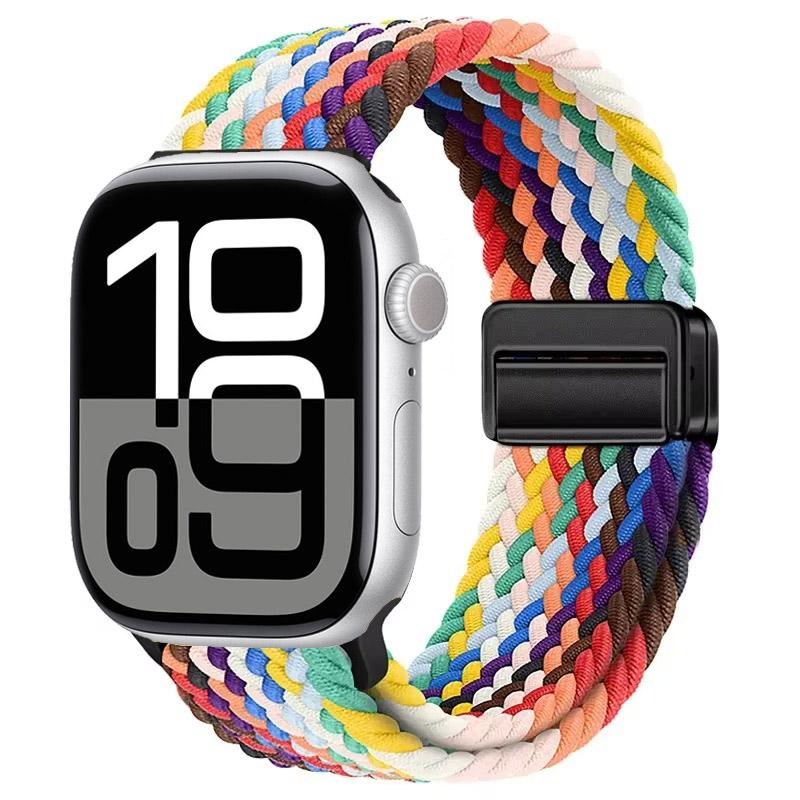 Nylon Strap for Apple Watch 10 46mm 42mm/Ultra 2 49mm 9 8 7 Breathable Watchband iwatch Series 6 5 4 SE 44mm 40mm 45mm 41mm Band