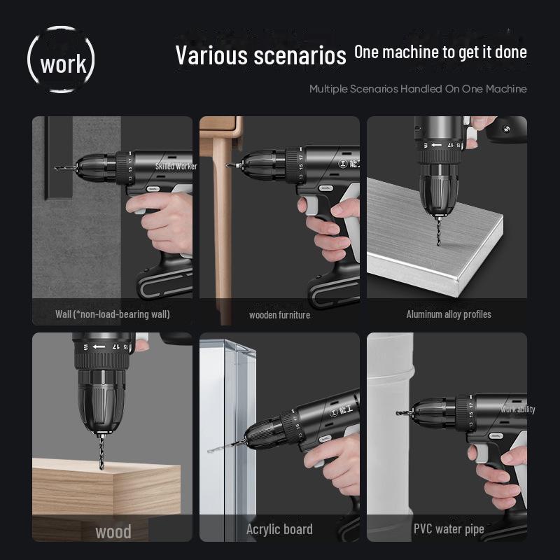 Green Forest Multi-function Portable Electric Screwdriver & Drill Set