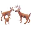 Christmas Decor Educational Toy Deer Figurine Animal Model Figure Kids Gift Miniature Forest Animal Zoo Statue Decor Home Decore