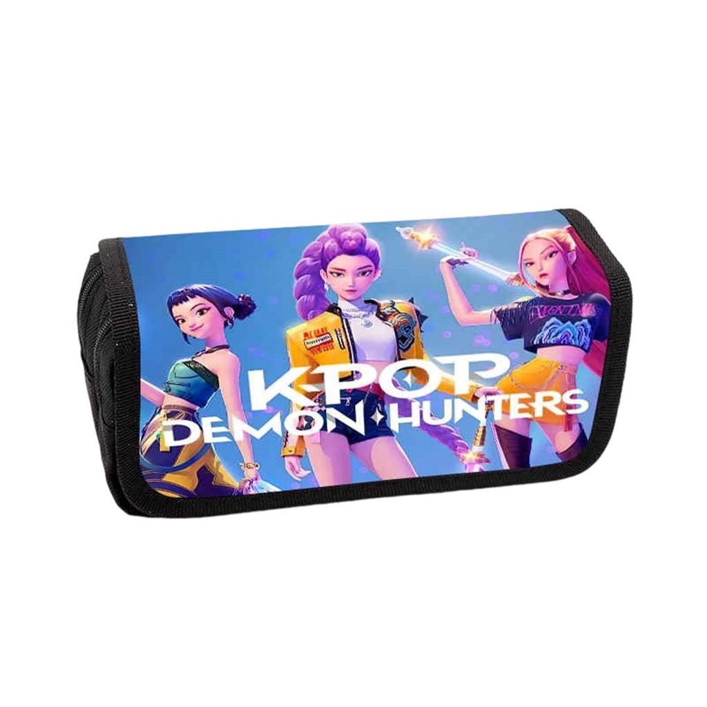 Pencil Case Pencil Case For Primary And Secondary School Students Water-Resistant Printed Cartoon Large Capacity Lid Pencil Case