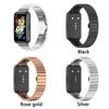 17.6cm Luxury Wrist Watch Strap Fashion Stainless Steel Metal Smart Watch Band Compatible For Huawei Band 7