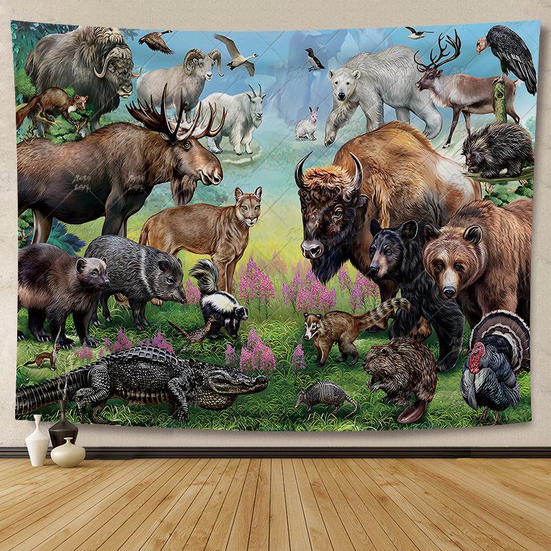 Bohemian Animal Tapestry - Ins Style Mandalay Background Cloth