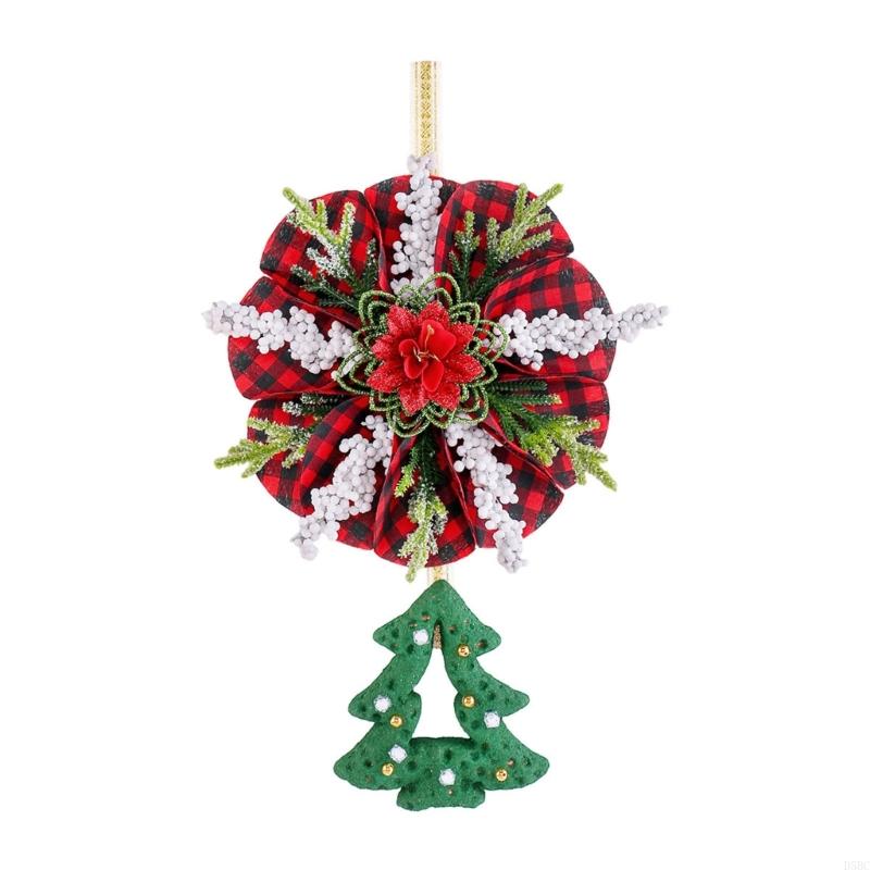 

Reusable Plastic Christmas Door Hanging Decoration Bright Color Holiday Party Wall Ornament