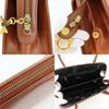 Used Salvatore Ferragamo Handbag Gancini Leather Brown Simple