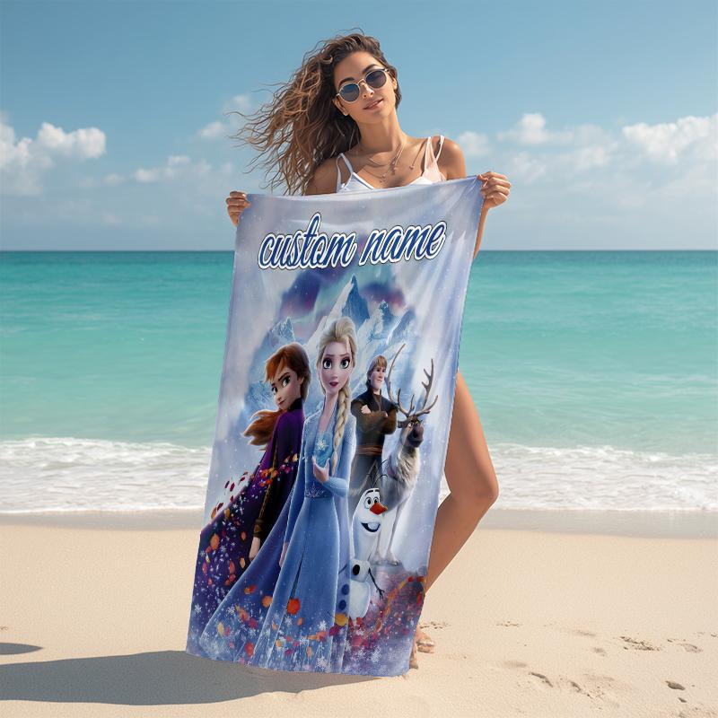 Personalized Coco Movie Poster Collage Beach Towel Microfiber Beach Towel Thin Absorbent for Beach Swimming Yoga Bath Sports. 091094