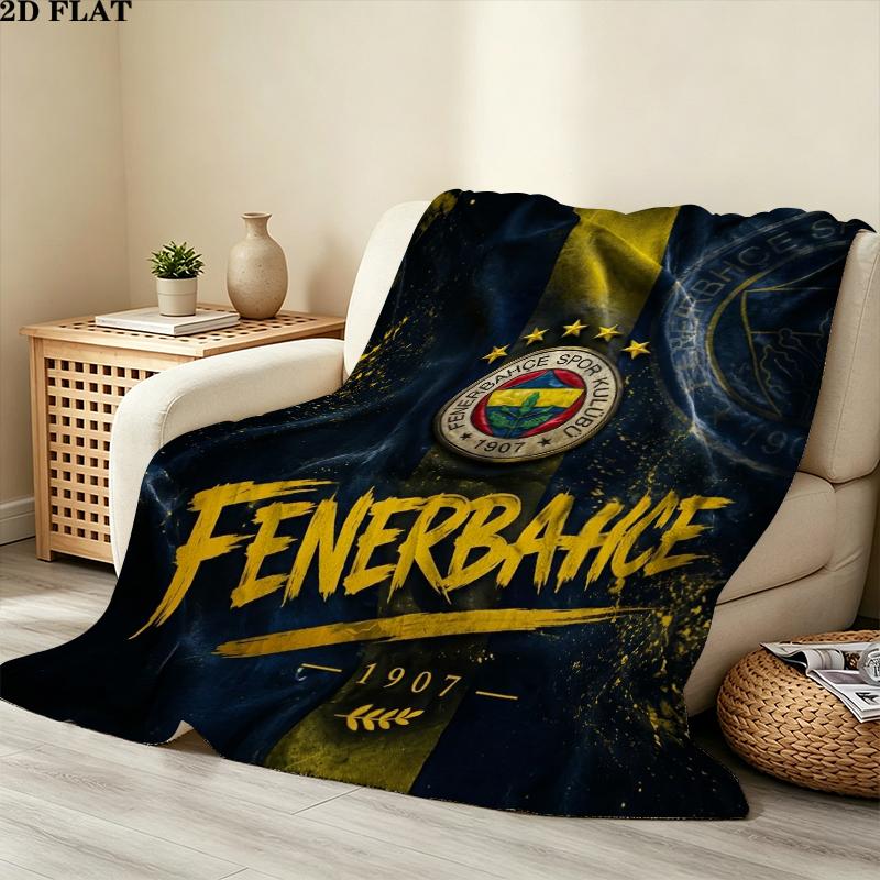 Fenerbahe Sk Print Flannel Blanket, High Quality Comfortable for All Seasons, Home Decor, Warmth and Comfort, Perfect for Christmas Gifts