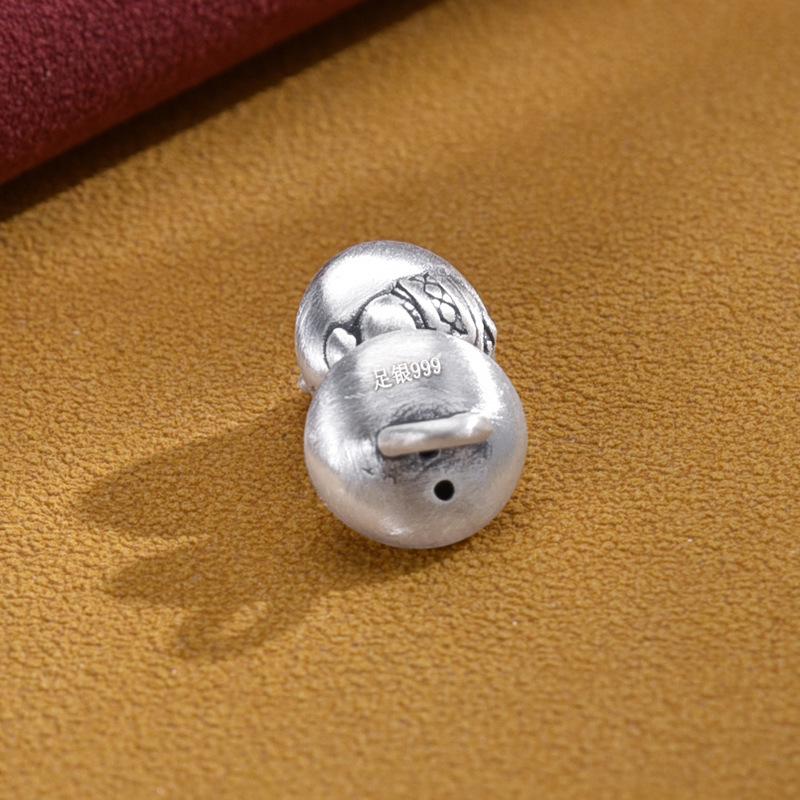 Sterling Silver Elephant Charm Pendant for DIY Jewelry and Braided Bracelets