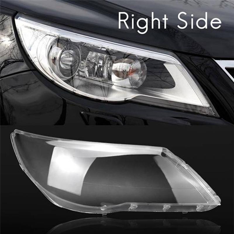 A77E-For VW Tiguan 2009-2012 Right Side Car Headlight Cover Transparent Lampshade Shell Lens Car Headlight Shade Parts Accessori Transparent Right