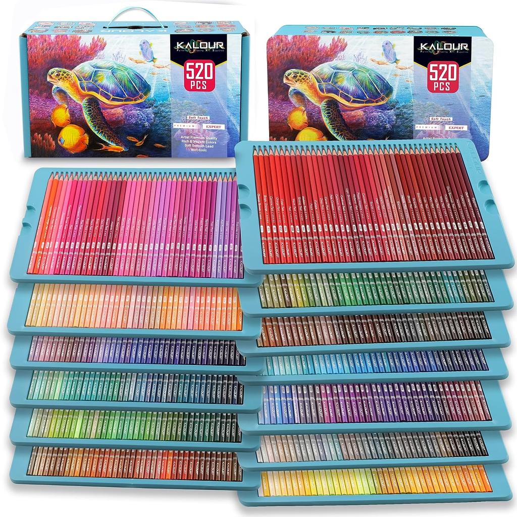 Kalour 520 Colors Professional Soft Touch Premium Expert Pencils