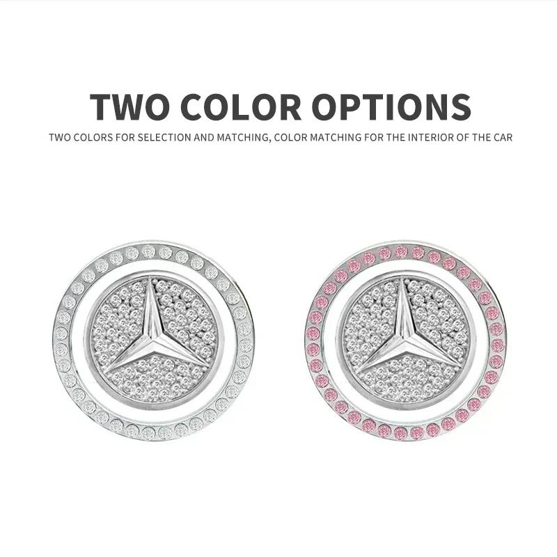 Car Key Start Button Decoration Ring Diamond Rhinestone Circle for Mercedes Benz W211 W204 W210 W203 CLA GLA Auto Accessories CD2