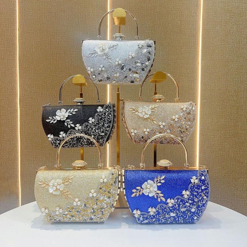 Princeznovská kabelka Večerní kabelka Kabelka k večerním šatům Elegantní dámská kabelka do ruky Jednoramenní crossbody kabelka Dámská kabelka