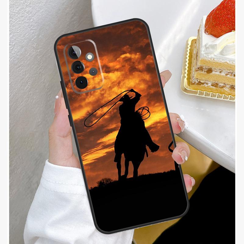 Extreme Sport Rodeo Cowboy Lasso Case For Samsung Galaxy A55 A35 A15 A14 A34 A54 A73 A53 A33 A23 A13 A12 A32 A52 A51 Cover