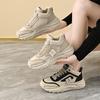 ins Korean version of thick-soled high-top dad shoes 2025 autumn new student running sports shoes increase height casual Q036