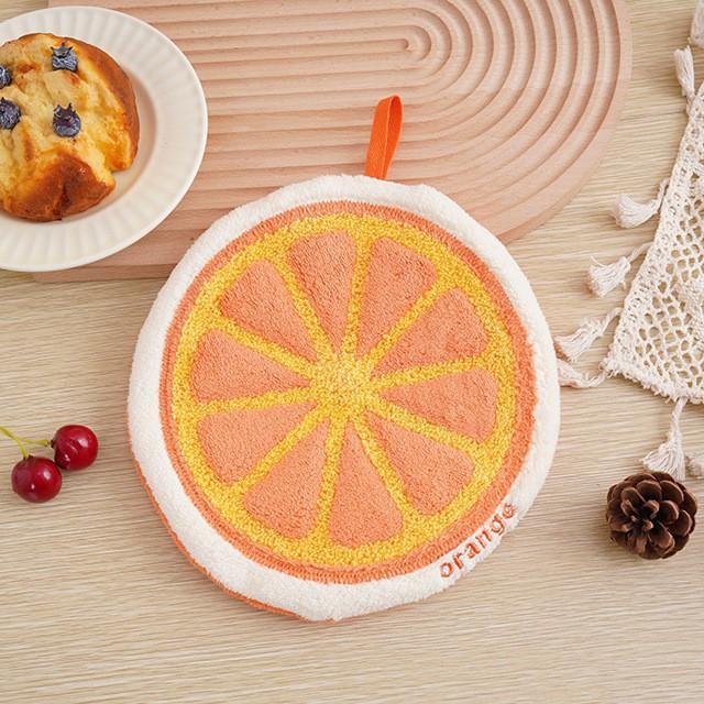 Fruit hand towels can be hung Children's cartoon hand towels Coral fleece thickened soft water absorption does not shed hair hand cloth