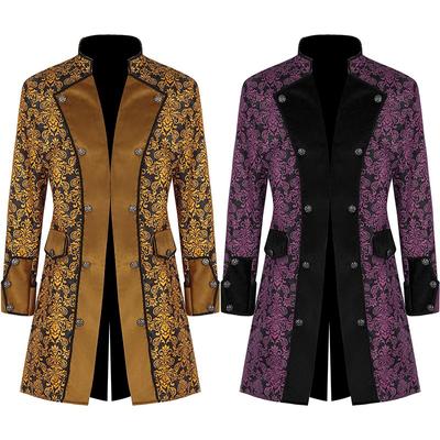 Mens Gothic Trench Coat Medieval & Renaissance Steampunk Victorian Long Jack