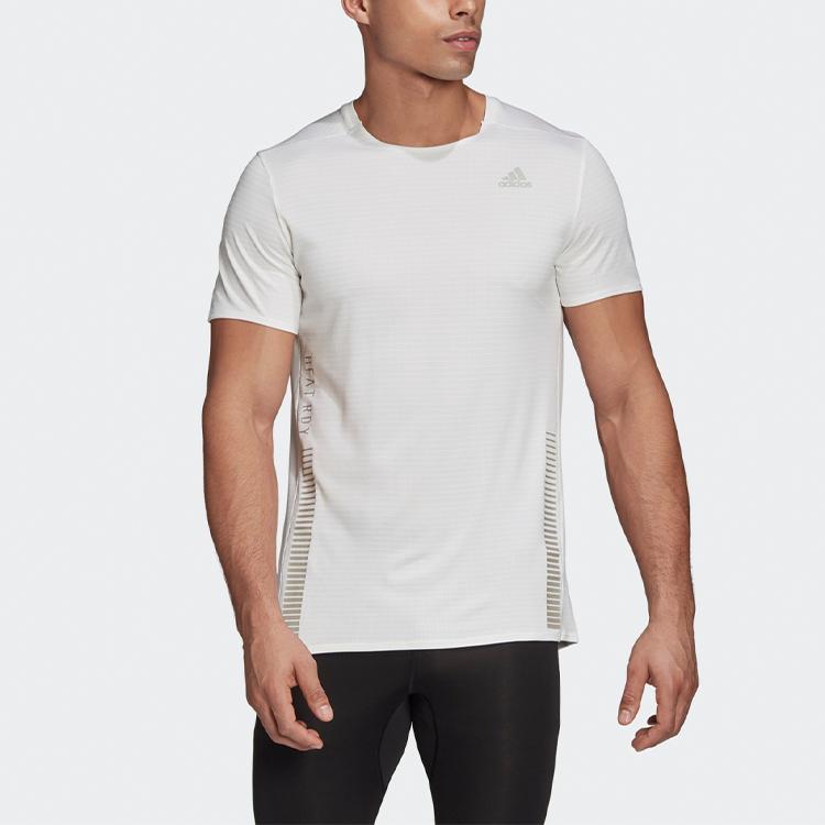 Adidas Premium Running Casual Crew Neck Short Sleeve T-Shirt Men Tops White GL2007