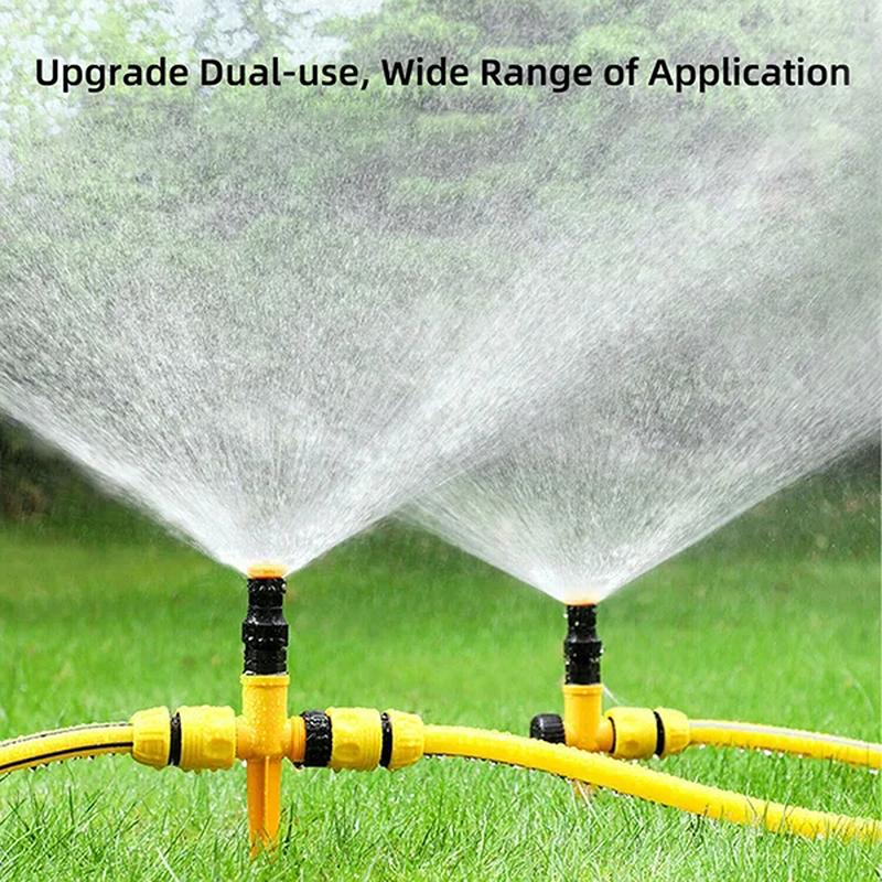 Garden Sprinkler 360° Adjustable Spray Nozzles Agriculture Irrigation Lawn Farm Greenhouse Automatic Plant Watering Sprinkler