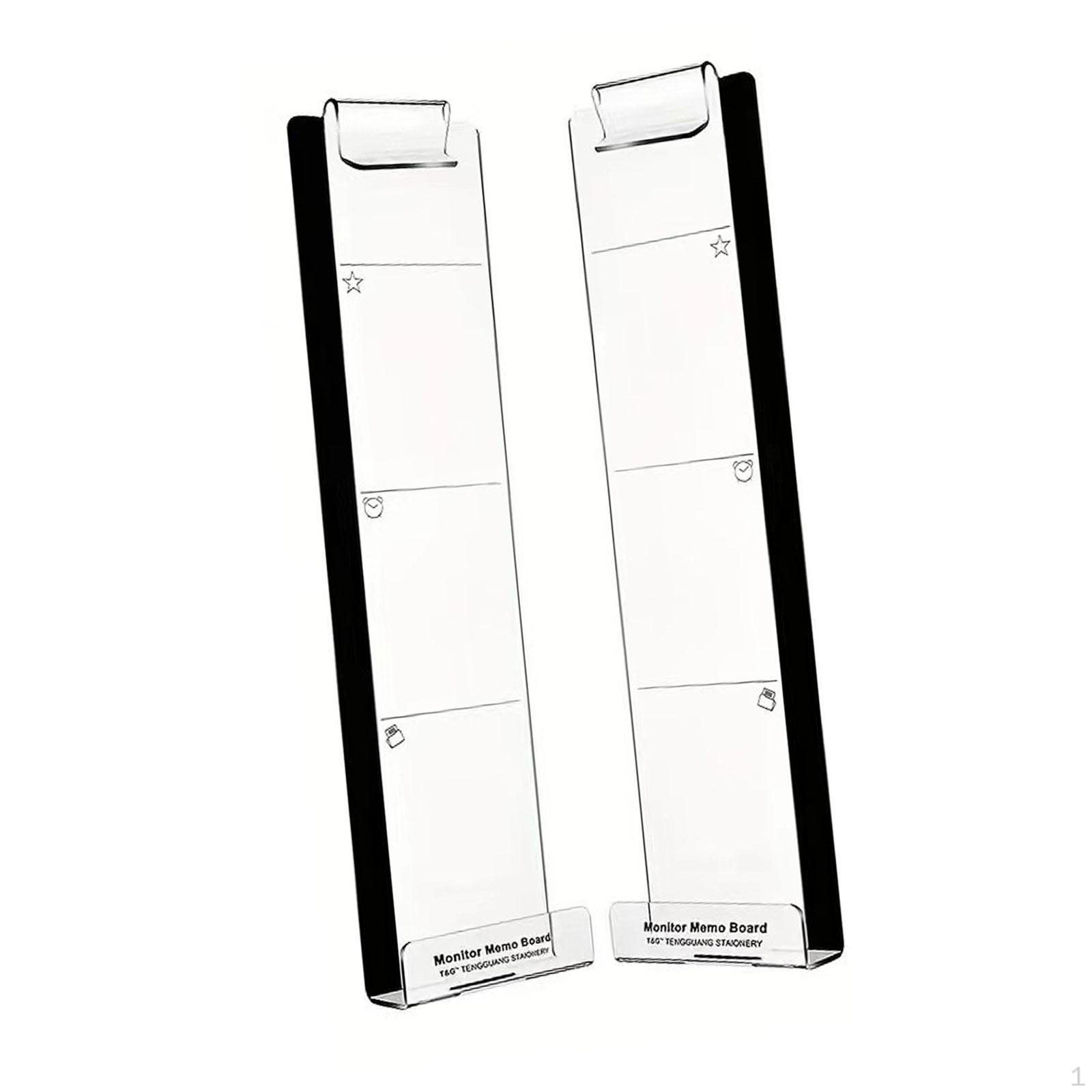 

2 шт. Компьютерный монитор доски для заметок сообщения акриловые экономия места дома рабочее пространство подушечки липкие Bend Type