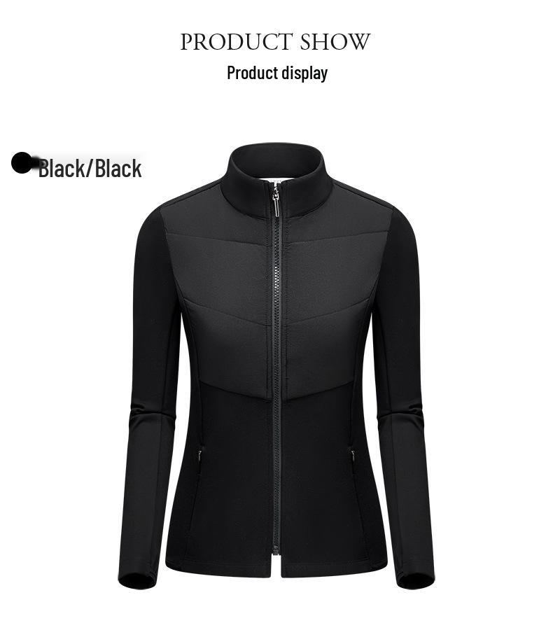 Women's Windproof Long Sleeve Golf Jacket - Autumn/Winter Sunscreen, Korean Style, Warm and Slimming Sportswear
