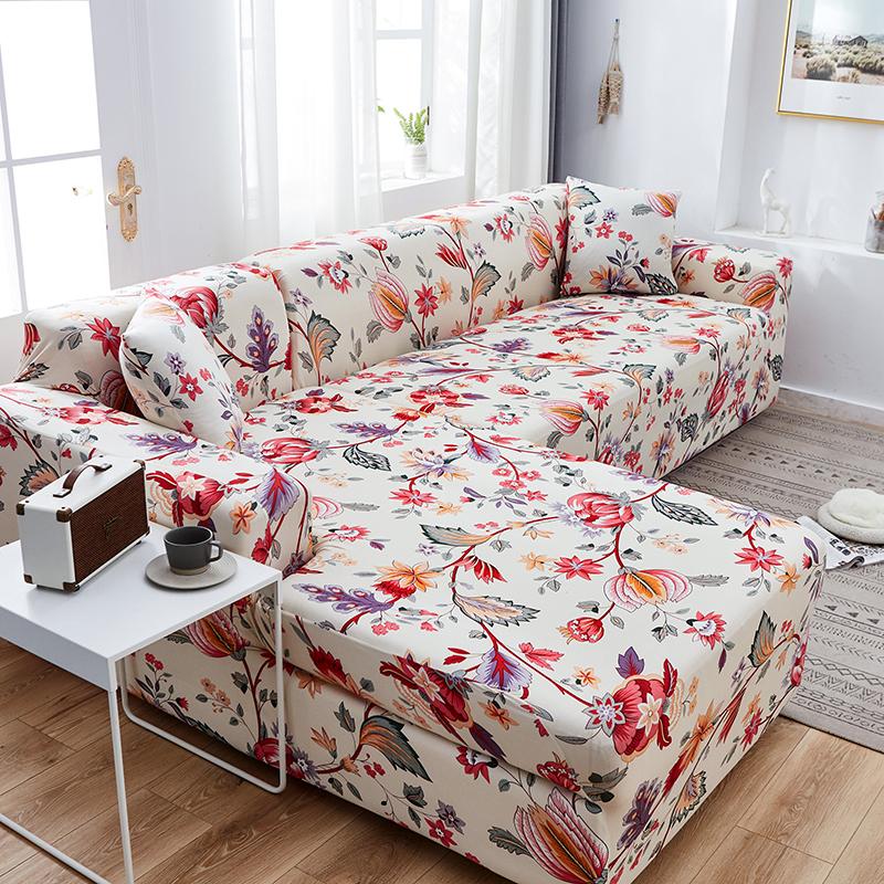 Stretch Couch Covers Soft All-Inclusive Armchair Sofa Slipcover Fitted L-Shaped, Sectional, Chaise Sofa Cover 1/2/3/4 Seater 1Pc
