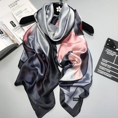 Runmeifa Luxury Summer Women Silk Scarf Beach Hijab Shawls And Wraps Female Foulard Free Shipping