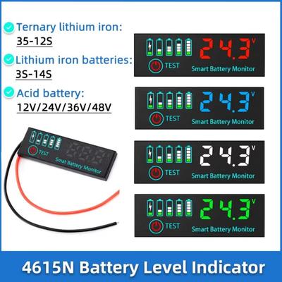 1 Stück DC7-55V Batteriestandsanzeige LED-Anzeige Messgerät Modul Blei-Säure-Batterietester Universelles Anzeigemessgerät LCD-Anzeige Messgerät