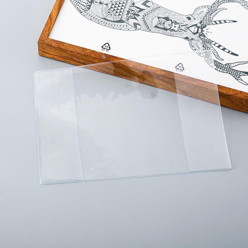 Transparent PVC Waterproof Planner and Notebook Cover for A6/A5 - Durable Student Book Protector