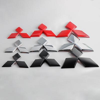 ABS Car Front Rear Badge Grille Emblem for Mitsubishi Ralliart Lancer ASX Colt Pajero Outlander Eclipse Delica EVO Grandis Colt