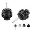 2Pcs Guitar Strap Locks Security Buttons Heavy Duty Metal Flat Round Head Non Slip Fall Resistant To