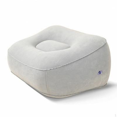 Inflatable Footrest Cushion Portable Travel with Air Inflation Opening Compact
