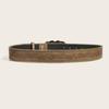 Shaped Heart Retro Alloy Buckle Leather Belt Rivet Embellishments Adult Young