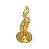 Kovový Om Vel Dekorácia Pán Muruga Vel Idol Zlatá úprava, 9 CM Tamilské písmeno Om Náboženská dekorácia na palubnú dosku auta, Domov,