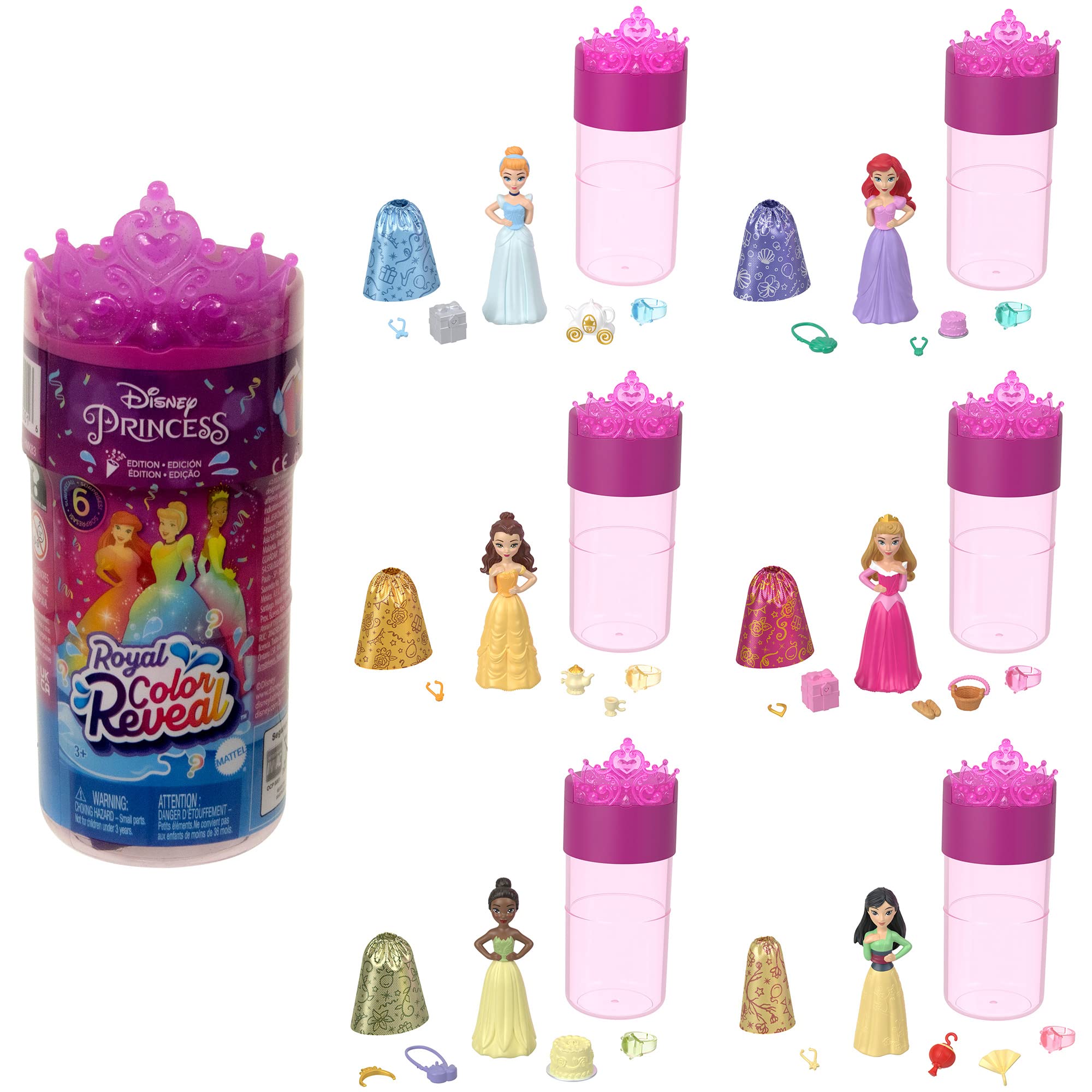 

DisneyDisney Princess Color Reveal Water Color Magic (Мини-кукла Surprise Collection 2) [Набор сюрпризов] [Кукла-наряд] [Мини-кукла, набор аксессуаров] [6