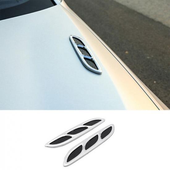 Fit For BMW X3 G01 2018- Chrome ABS Front Side Vent Fender Cover Trim