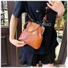 Vintage China-Chic Women's Handbag Temperament Clip On Commuter Crossbody Bag British Style Simple Shoulder Bag