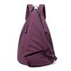 Women's Solid Color Backpack Men's Nylon Backpack Large Capacity Student Schoolbag
