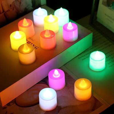 24 szt. świeczek LED Tea Lights w kształcie serca, bezpłomieniowe, migoczące świece, zasilane bateryjnie, elektryczne świeczki Tealight na walentynki, wesele