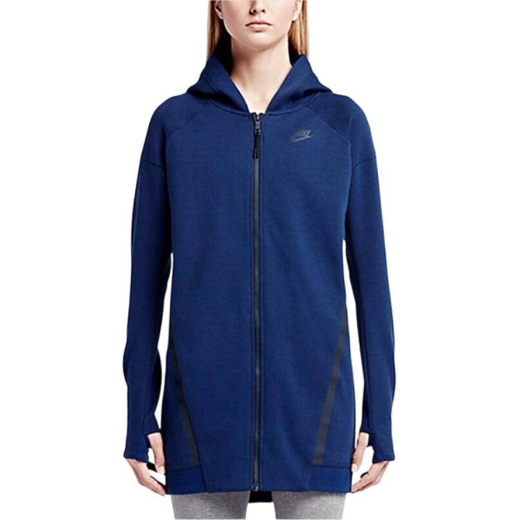 Nike Logolu Kapüşonlu Raglan Uzun Kollu Ceket Kadın ceketleri 725845-457
