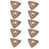 CNBTR Oscillating Multitool Triangle Carbide Rasp Saw Blades 80mm for Grinding Stone Set of 10