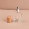 Square Shape Glass Perfume Bottle 30ml Cosmetic Container Portable Refillable Atomizer