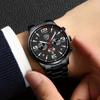 3pcs/set, 1pc Men's Fashion Casual Round Pointer Quartz Watch & 1pc Bracelet & 1pc Necklace, Men's Gifts