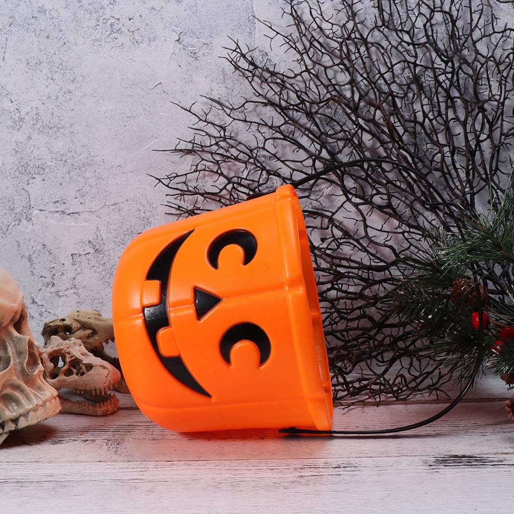 4pcs Pumpkin Bucket Portable Candy Storage For Halloween Kids Treat Baskets Party Favors Trick Or Treat Containers